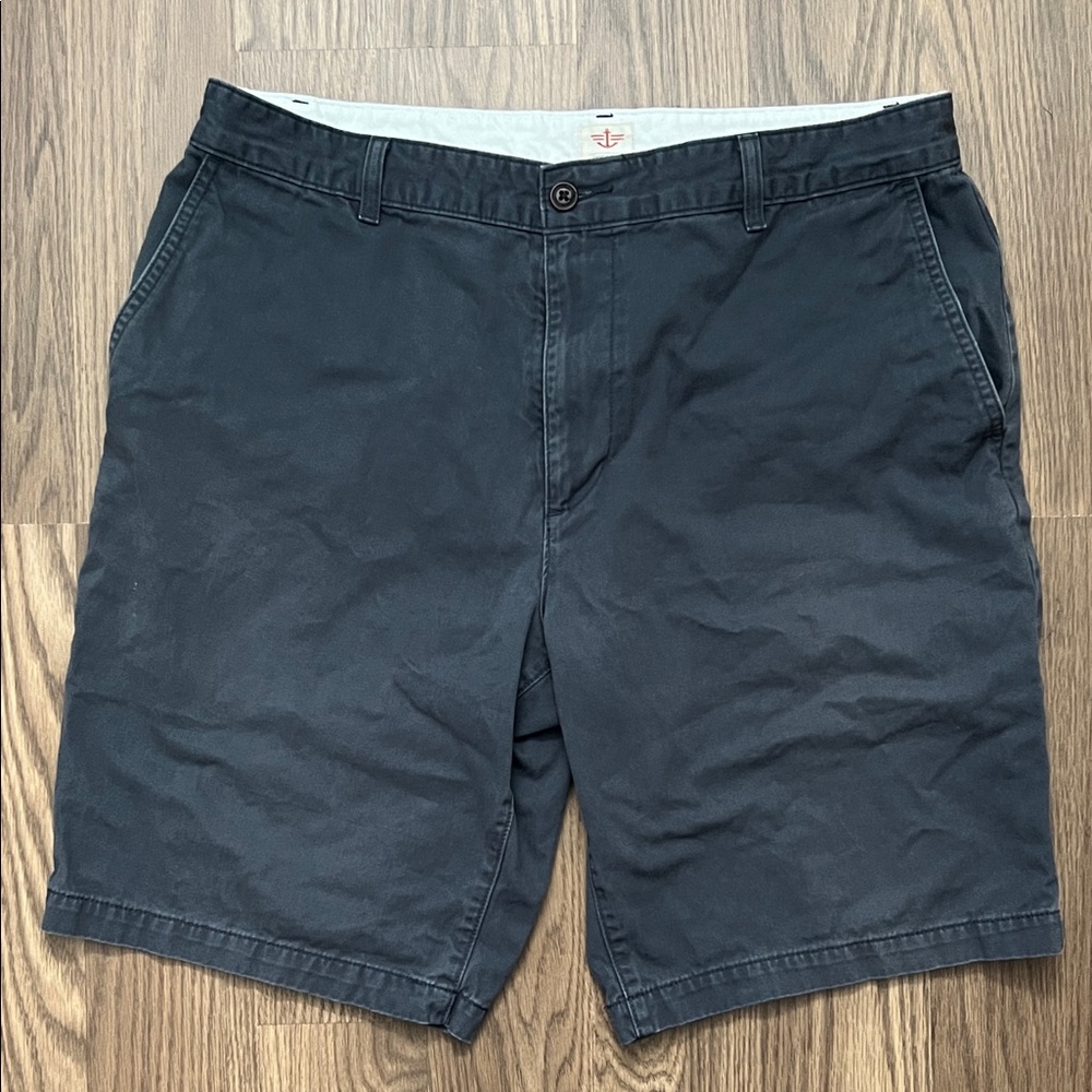 Dockers Men's Dark Blue Flat Front Shorts